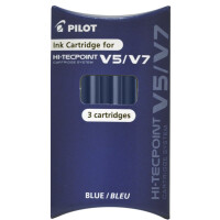 PILOT Tintenpatronen für Tintenroller V5 V7, blau