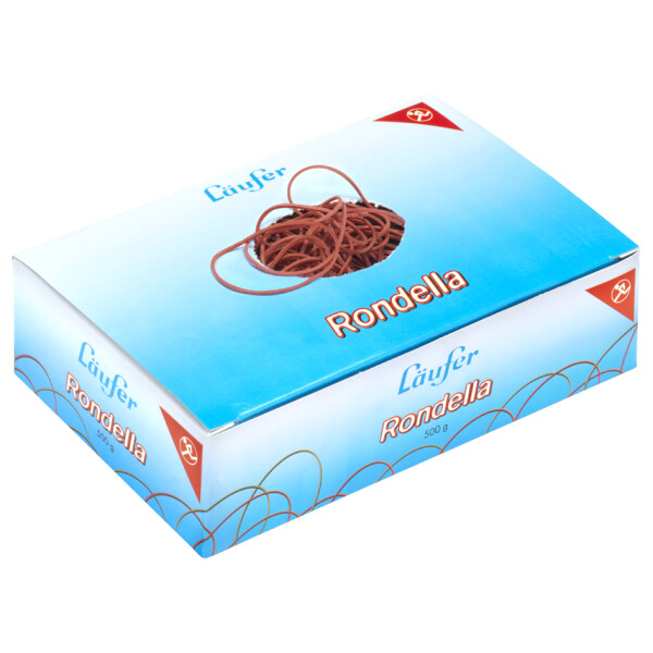 Läufer Gummiringe RONDELLA im Karton, rot, 65 mm, 1.000 g