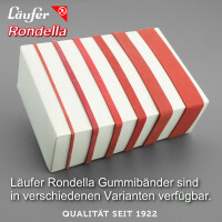 Läufer Gummibänder RONDELLA im Karton, 80 x 4 mm, 1.000 g