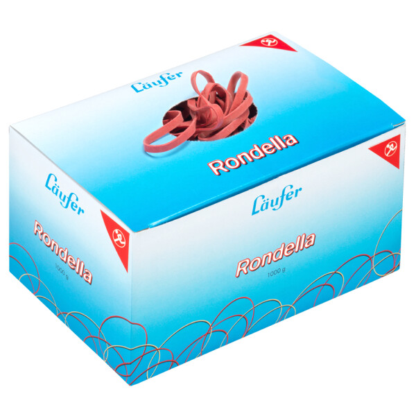 L&auml;ufer Gummib&auml;nder RONDELLA im Karton, 80 x 2 mm, 1.000 g