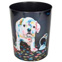 Läufer Papierkorb Bunter Hund