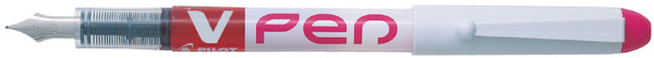 PILOT Einweg-Füllhalter V-Pen, Federbreite: 0,4 mm, pink