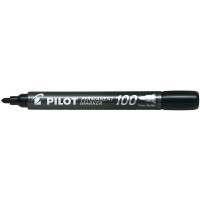 PILOT Permanent-Marker 100, Rundspitze, schwarz