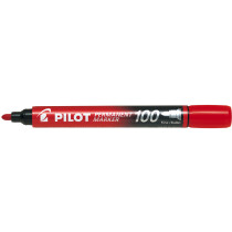PILOT Permanent-Marker 100, Rundspitze, blau
