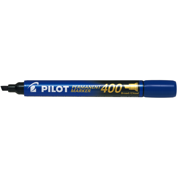 PILOT Permanent-Marker 400, Keilspitze, blau