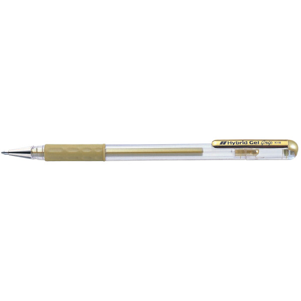 Pentel Gel-Tintenroller Hybrid Gel Grip K118L, weiß