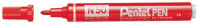 Pentel Permanent-Marker N50, rot, Rundspitze
