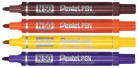 Pentel Permanent Marker N50, braun, Rundspitze