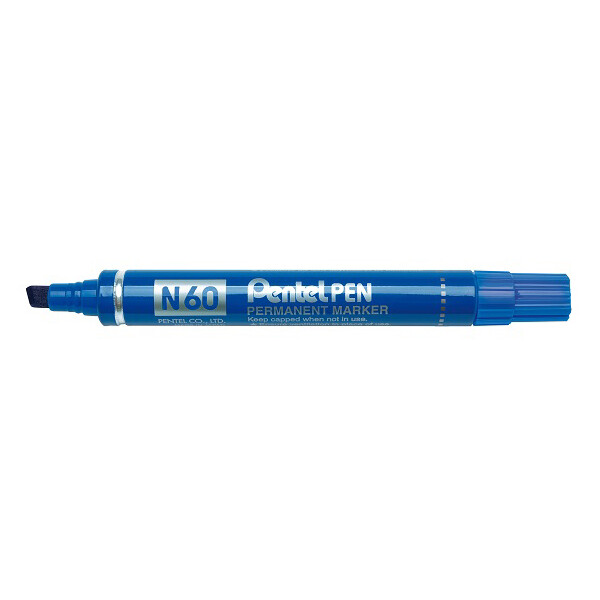 Pentel Permanent-Marker N60, schwarz, Keilspitze