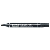 Pentel Permanent-Marker N60, schwarz, Keilspitze