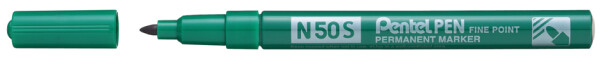 Pentel Permanent-Marker N50S, Rundspitze fein, grün