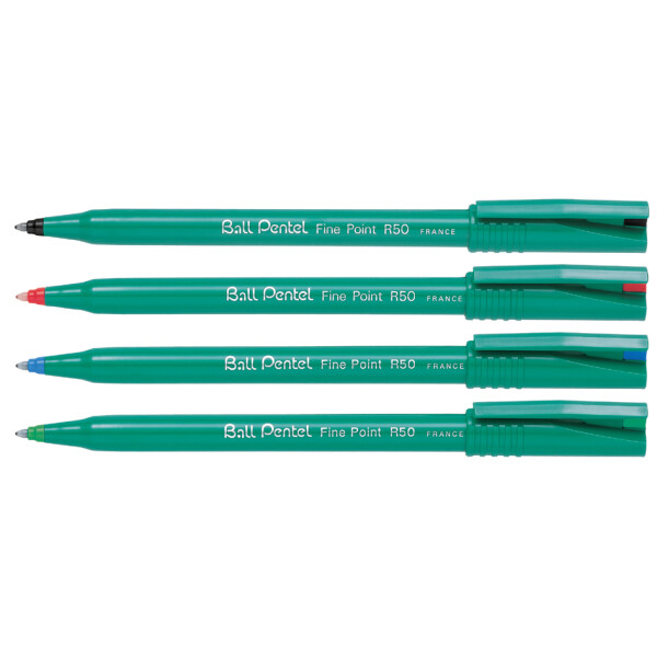 Pentel Tintenroller Ball Pentel R50, blau - Recycology