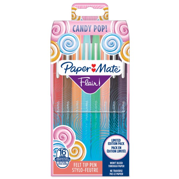 Paper:Mate Faserschreiber Flair "Candy Pop", 16er Etui
