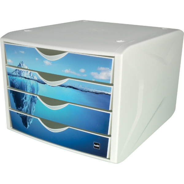 helit Schubladenbox "the chameleon", Dekor cold water