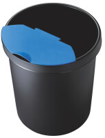 helit Papierkorb "the german", 30 Liter, PE, blau
