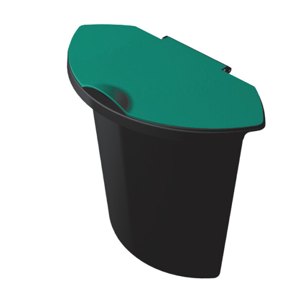 helit Papierkorb "the german", 45 Liter, PE, schwarz
