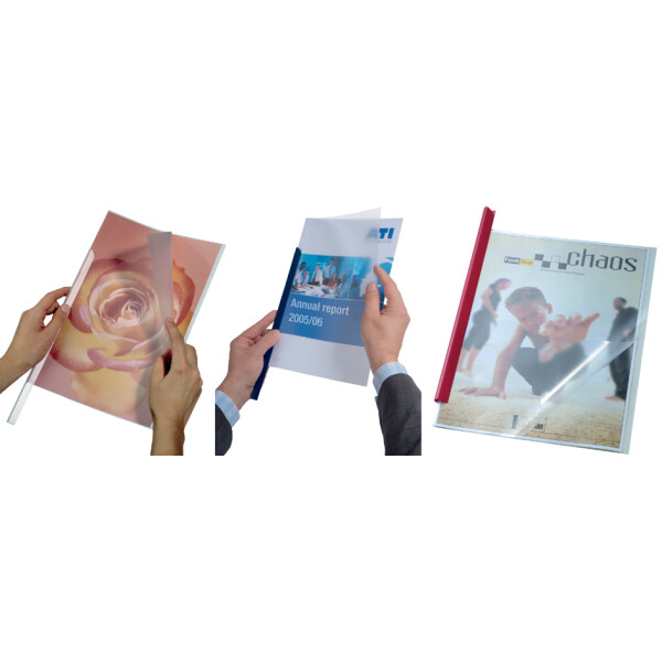 DURABLE Klemmschiene, DIN A4, Füllhöhe: 3 mm, blau