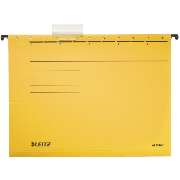 LEITZ ALPHA Hängemappe, A4, seitlich offen, rot