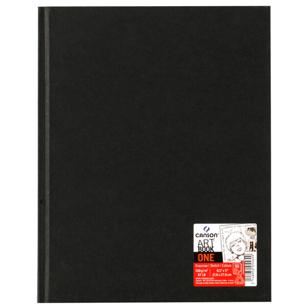 CANSON Skizzenbuch ONE, 279 x 356 mm, schwarz