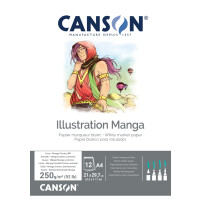 CANSON Skizzenblock Illustration Manga, DIN A3, 250 g qm