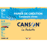 CANSON Tonpapier in Sammelmappe, DIN A4, 150 g qm