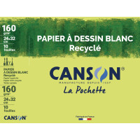 CANSON Zeichenpapier Recycling, weiß, 240 x 320 mm,...