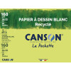 CANSON Zeichenpapier Recycling, weiß, 240 x 320 mm, 160 g qm