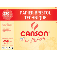CANSON Zeichenpapier Bristol, 240 x 320 mm, 250 g qm