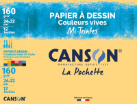 CANSON Zeichenpapier Mi-Teintes, 240 x 320 mm, 160 g qm