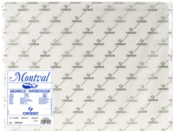 CANSON Zeichenpapier "Montval", 300 g qm, 500 x 650 mm