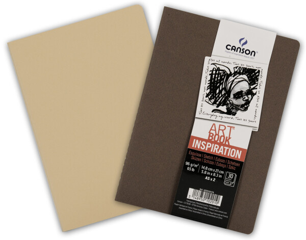 CANSON Skizzenheft Art Book Inspiration, A5, braun beige