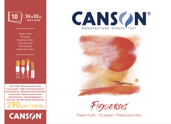 CANSON Zeichenpapierblock "Figueras", 330 x 240 mm, 290 g qm