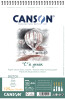 CANSON Zeichenpapier-Spiralblock "C" à grain, A5, 180 g qm