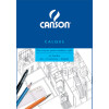 CANSON Transparentpapierblock, DIN A4, 90 95 g qm, 25 Blatt