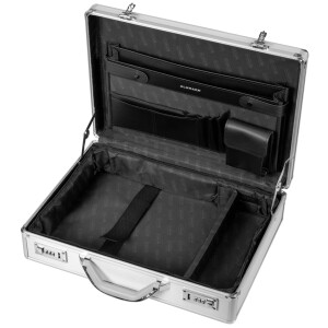ALUMAXX Laptop-Attaché-Koffer "KRONOS", Aluminium, silber
