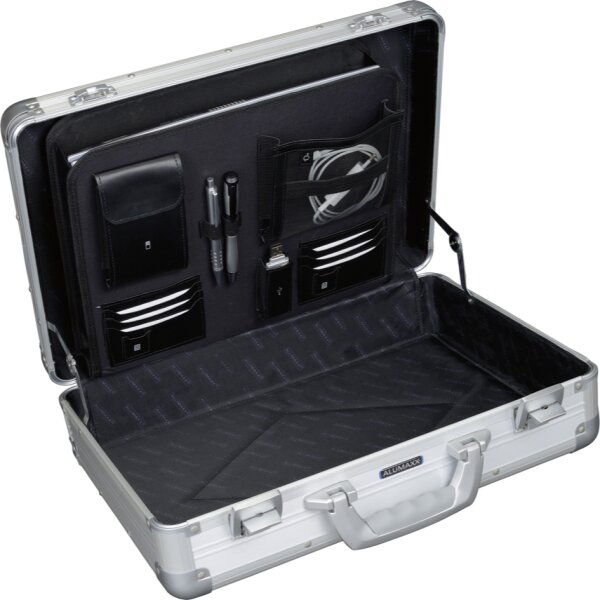 ALUMAXX Attach&eacute;-Koffer "VENTURE", Laptopfach, schwarz matt
