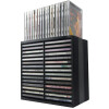 Fellowes CD- DVD-Ablagebox Spring, schwarz, für 30 CDs