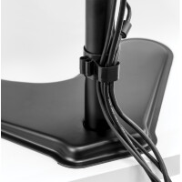 Fellowes Doppel-Monitorarm Seasa mit Standfuß, schwarz