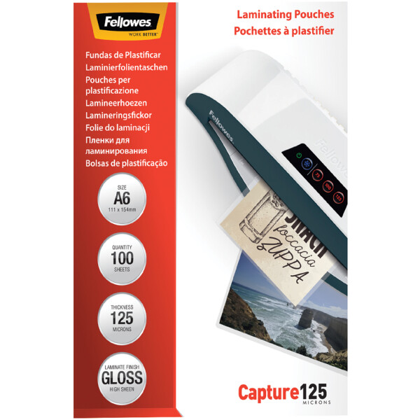 Fellowes Laminierfolientasche, DIN A4, glänzend, 160 mic