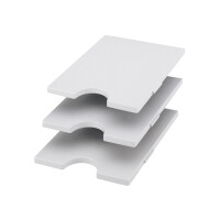 styro Ablagesystem-Grundeinheit styrorac, schwarz grau