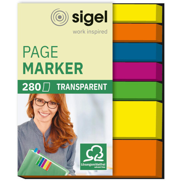 sigel Haftmarker mini, 50 x 12 mm, 200 Blatt