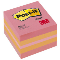 Post-it Haftnotiz-Würfel notes Mini, 51 x 51 mm, mehrfarbig