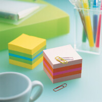 Post-it Haftnotiz-Würfel notes Mini, 51 x 51 mm, mehrfarbig