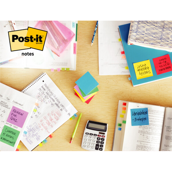 Post-it Haftnotiz-Würfel notes, 76 x 76 mm, mehrfarbig