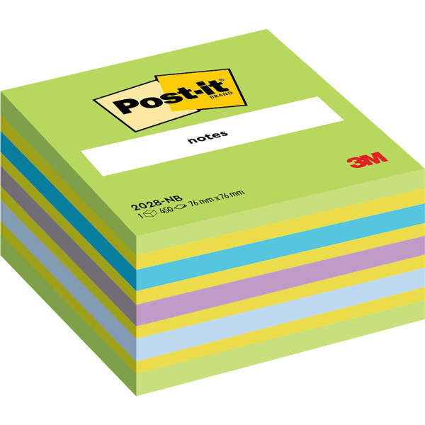 Post-it Haftnotiz-Würfel notes, 76 x 76 mm, mehrfarbig