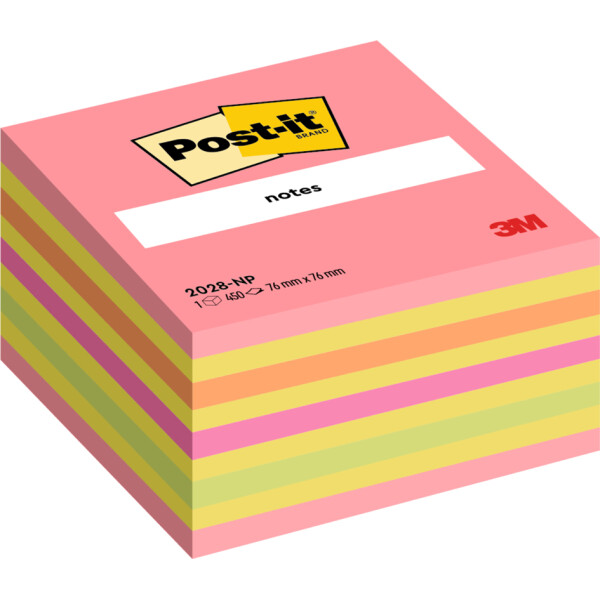 Post-it Haftnotiz-Würfel notes, 76 x 76 mm, blau grün