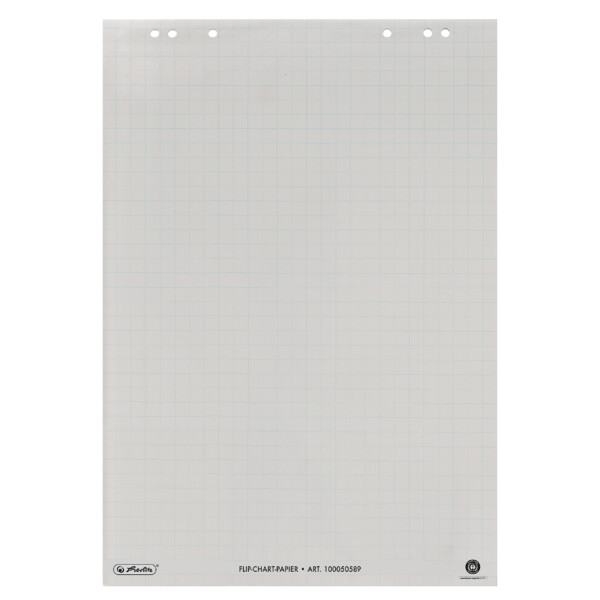 herlitz Flipchart-Block "Recycling", kariert, 650 x 980 mm