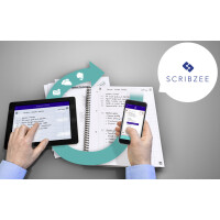 Oxford Linkshänder-Collegeblock, DIN A4+, kariert,...