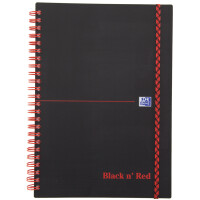 Oxford Spiralbuch Office "Black n Red", DIN A4,...