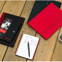 Oxford Spiralbuch Office "Black n Red", DIN A4, liniert, PP